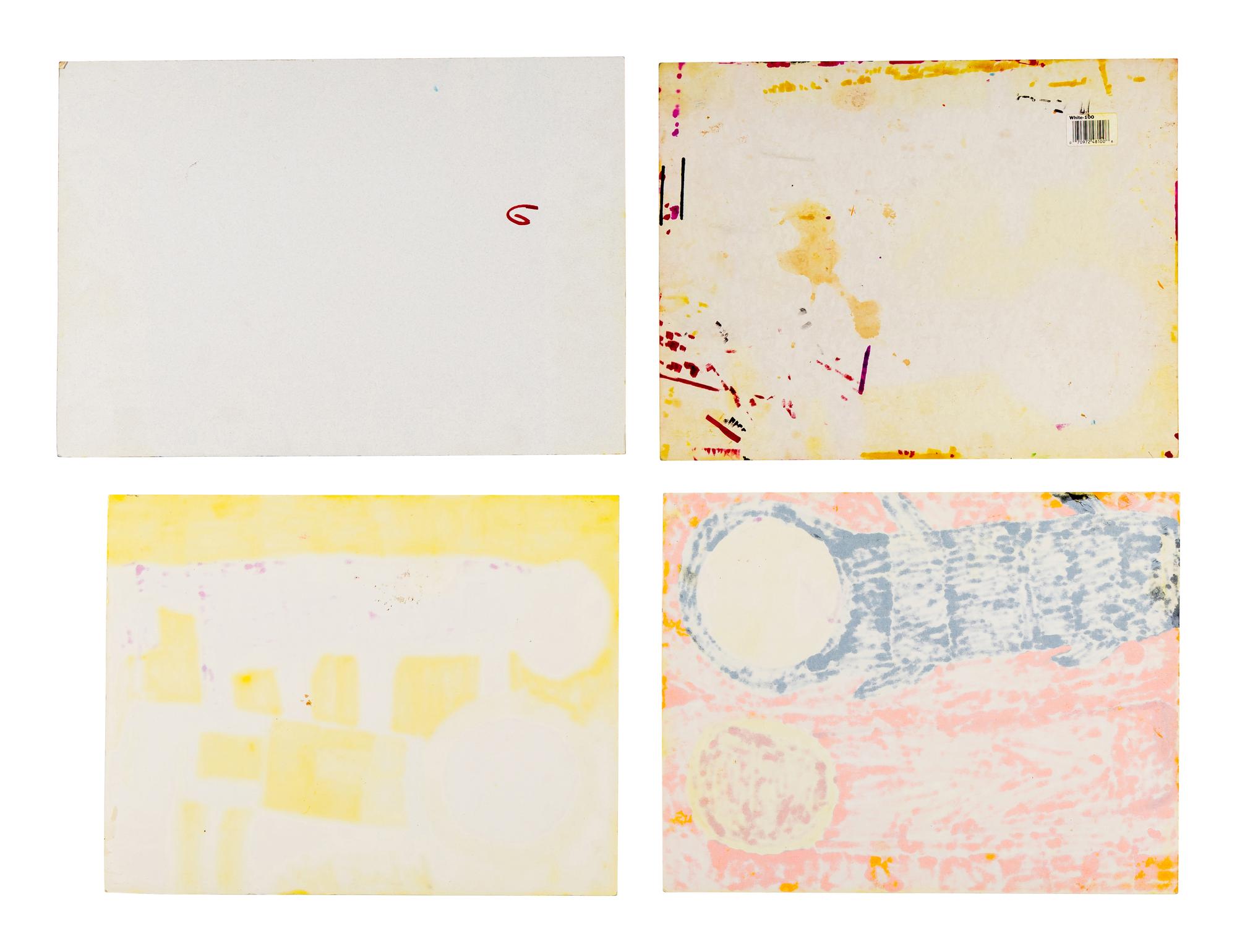 Untitled (Prehistoric Enviornment), Untitled (Prehistoric Animals), Untitled (Prehistoric Animals) and Untitled (Prehistoric Animals) (four works)