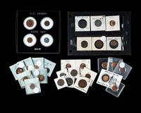 A Collection of 1c Coins