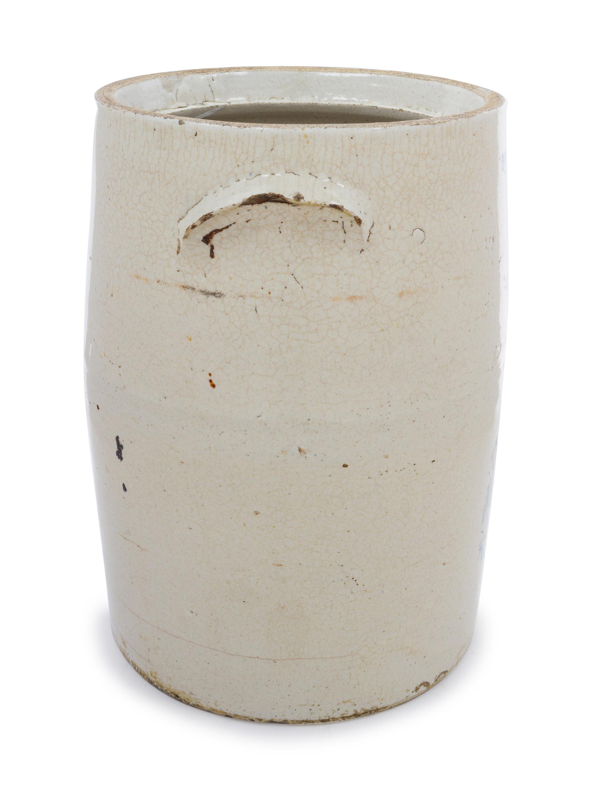 A Stoneware Three Gallon Crock
