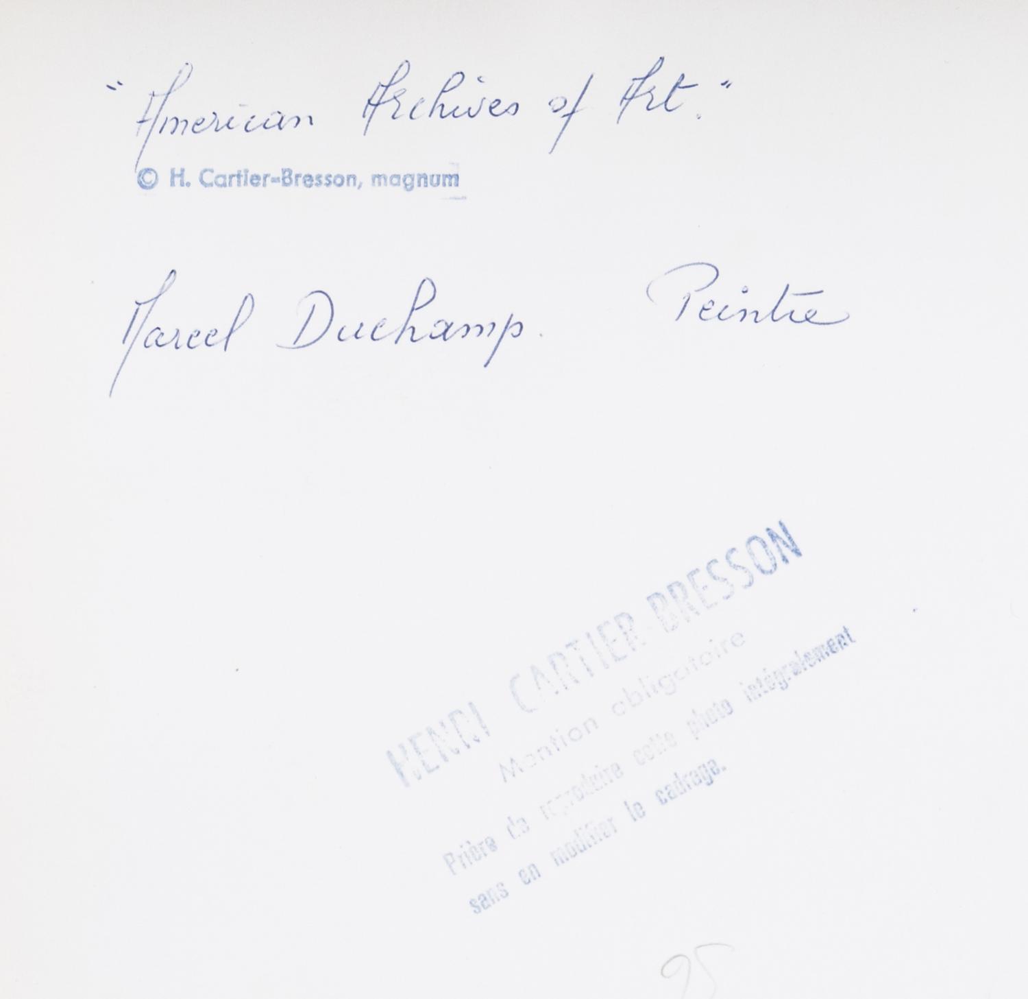 Henri Cartier-Bresson (1908-2004) Marcel Duchamp, 1968
