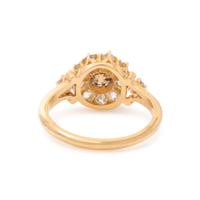 COLORED DIAMOND AND DIAMOND RING