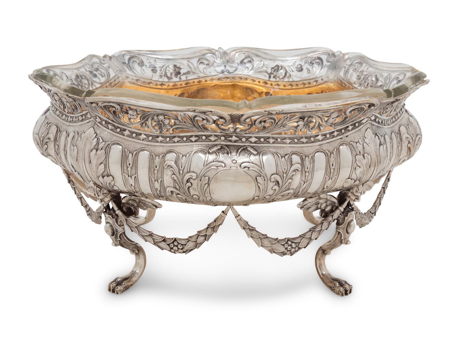 A Continental Silver Centerpiece Bowl
