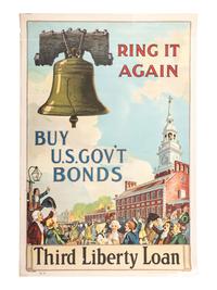 [WORLD WAR I]. A pair of posters promoting government bonds as part of the Third Liberty Loan, comprising: