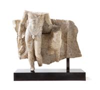 A Roman Marble Sarcophagus Fragment Length 21 1/2 inches. — CIRCA 2ND CENTURY C.E.