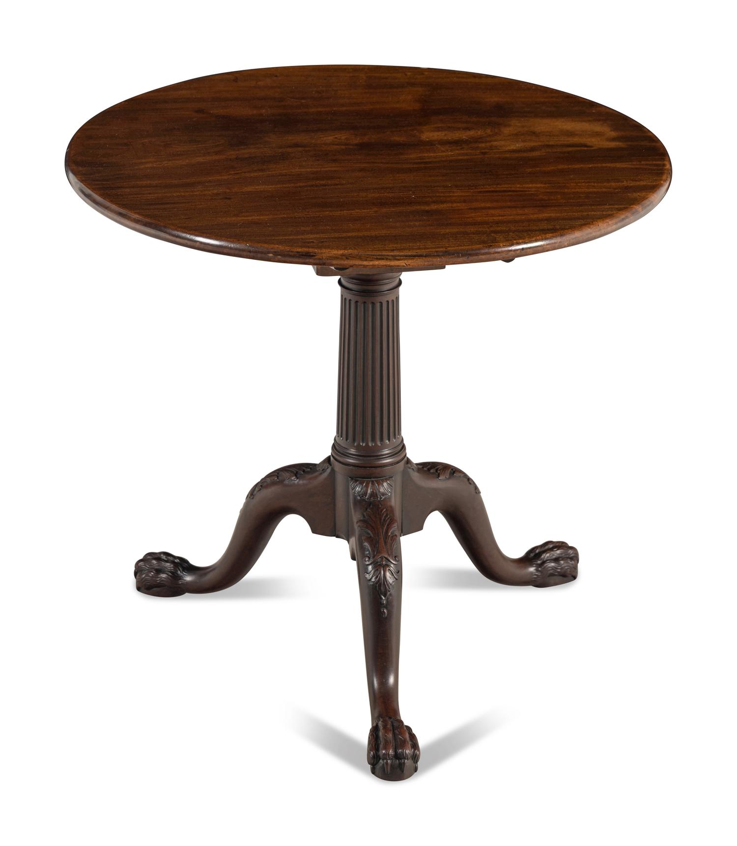 An George III Mahogany Tripod Tea Table