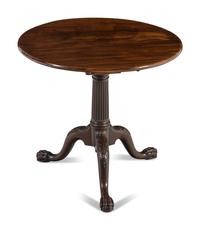An George III Mahogany Tripod Tea Table
