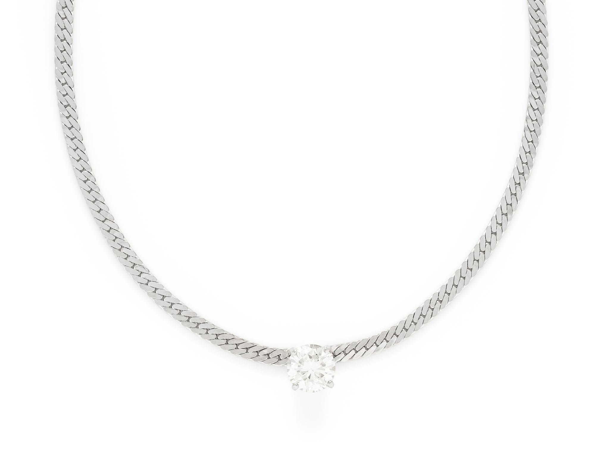 WHITE GOLD AND DIAMOND NECKLACE