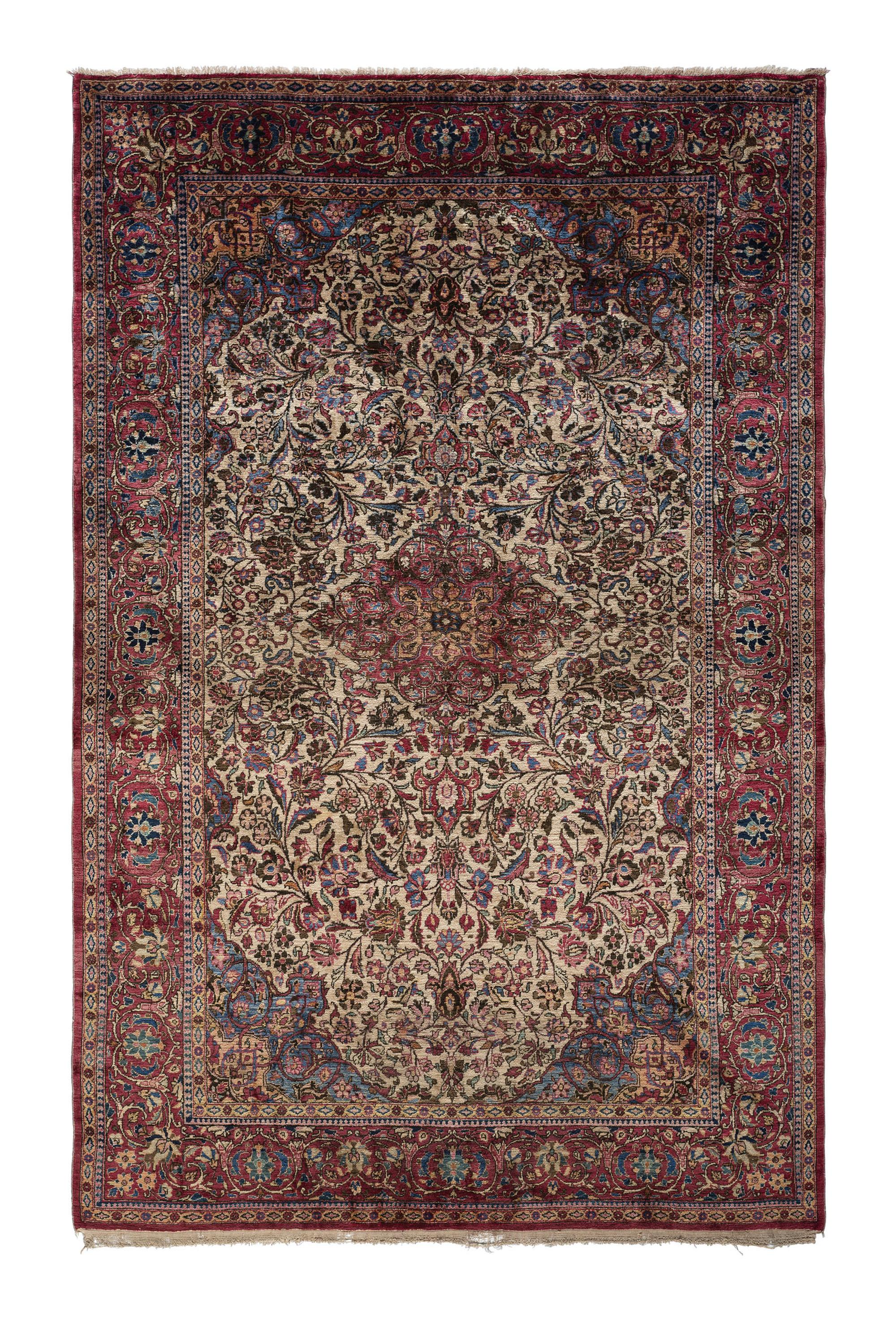 An Isfahan Wool and Silk Rug