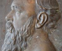 A Bronze Portrait Plaque of Sculptor Henry Baerer 18" W x .75" D x 18" H — United States, 1892