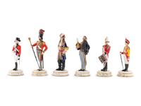 A Group of Six Michael Sutty Porcelain Figurines