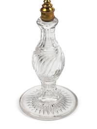 Two Edwardian Cut Glass "Cricklite" Candelabra