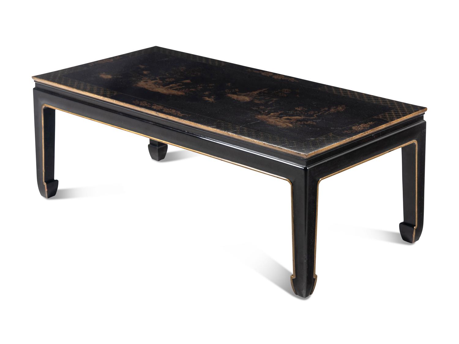 A Chinese Style Lacquered Low Table
