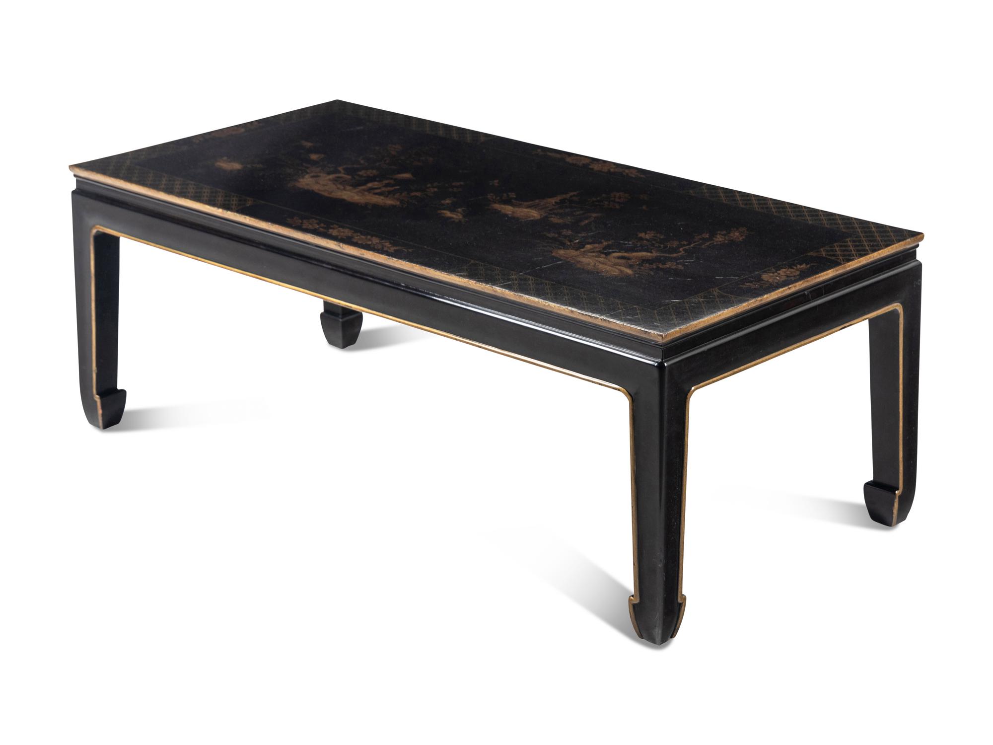 A Chinese Style Lacquered Low Table