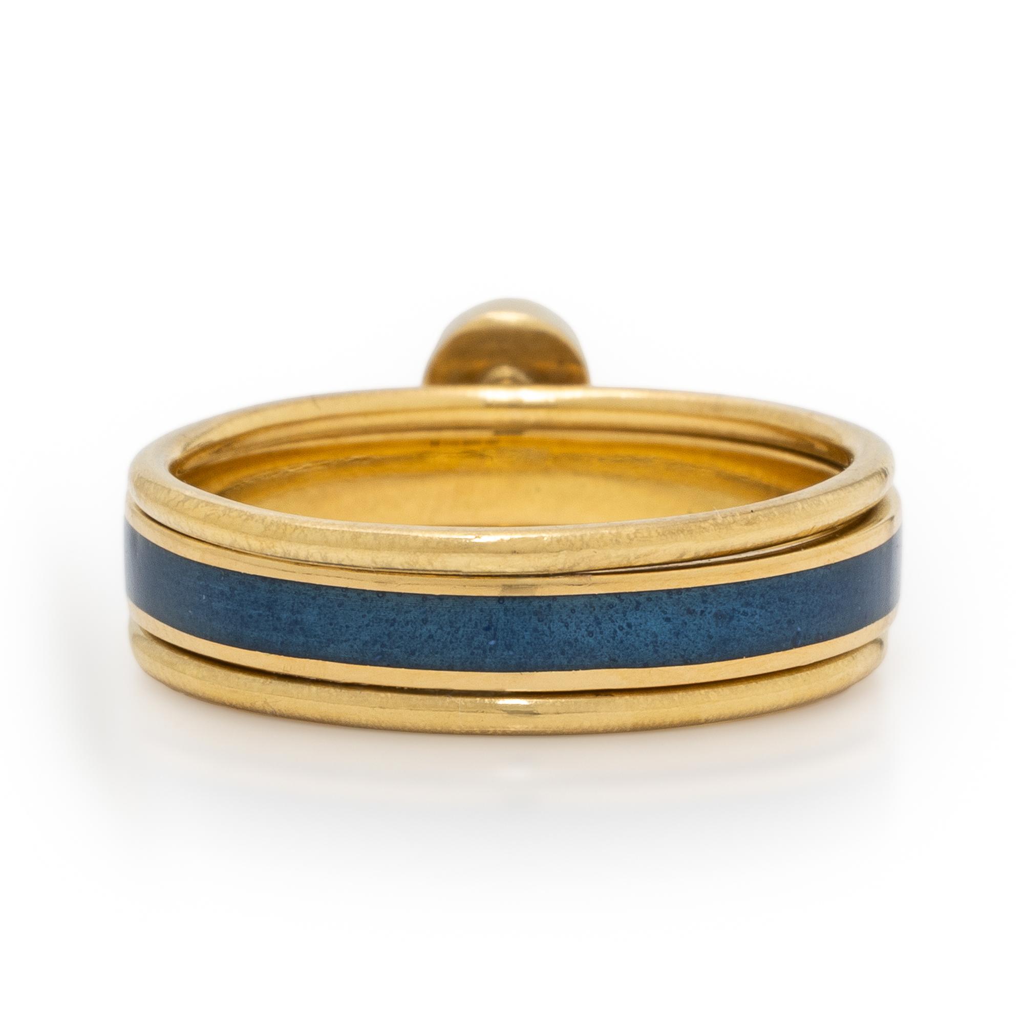 Wendy Ramshaw, Ring Set of Three Yellow Gold Stacking Rings