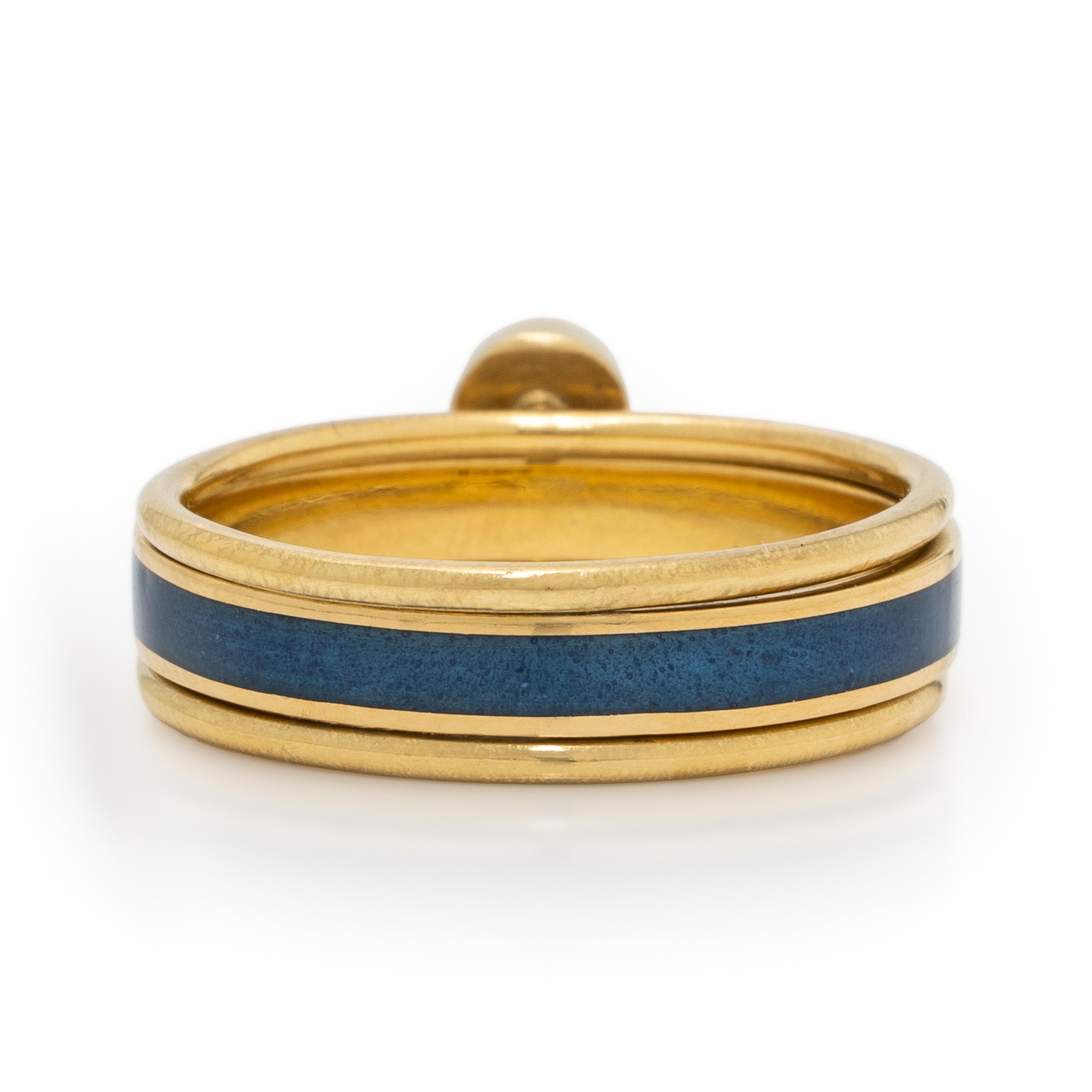 Wendy Ramshaw, Ring Set of Three Yellow Gold Stacking Rings