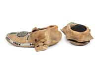 Cheyenne Beaded Hide Moccasins