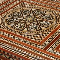 A Pair of Moorish Style Marquetry Commodes