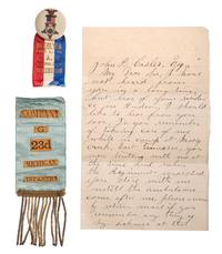 [CIVIL WAR - MICHIGAN] Corporal John P. Casler (ca 1832-1922), Company G, 23rd Michigan Infantry Regiment. Archive of items related to Casler's war service and post-war career.