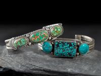 Sterling Silver and Turquoise Cuff Bracelets