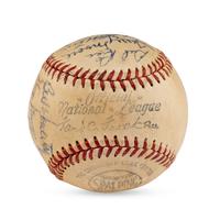 A 1950 St. Louis Cardinals Team Signed Autograph Baseball Featuring Stan Musial (Beckett Authentication Services Letter of Authenticity)