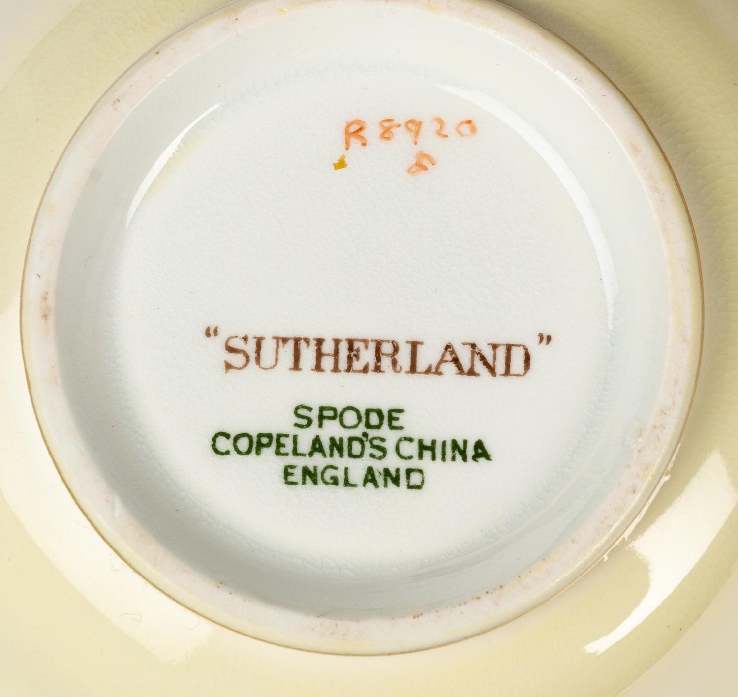A Spode Sutherland Porcelain Dinner Service