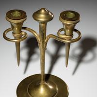 Omicron two-branch candlestick USA, c. 1905