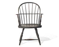 A Green Painted Sack-Back Windsor Armchair, New England, Circa 1800