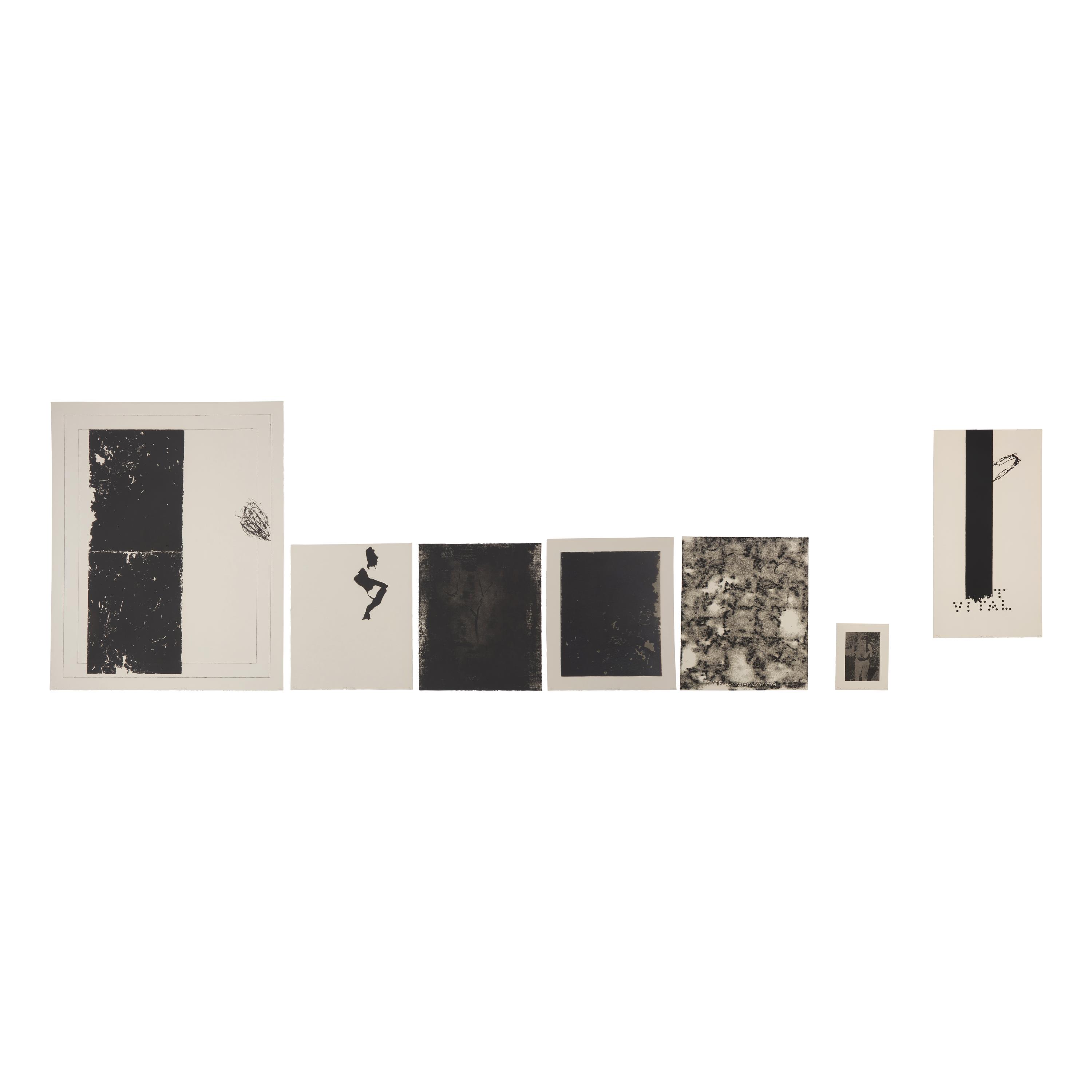 Not Vital (Swiss, b. 1948) — Snowblind, 1987 (portfolio of 6 etchings and a monoprint, with a portfolio case)