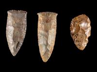 Three Neolithic Flint Tools