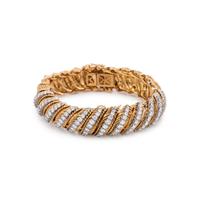 18K YELLOW GOLD AND DIAMOND SURPRISE WATCH