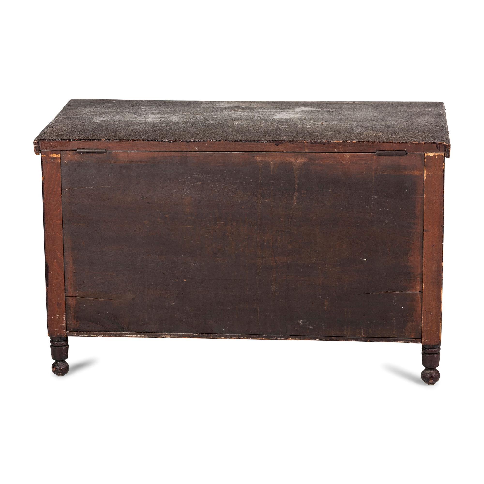 A Federal Stained Cherrywood Blanket Chest