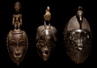 Three Yaure Wood Masks
