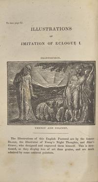 [Blake, William] [Virgil] The Pastorals of Virgil, With a Course of English Reading, Adapted for Schools: In Which All the Proper Facilities are Given, Enabling Youth to Acquire the Latin Language, in the Shortest Period of Time...