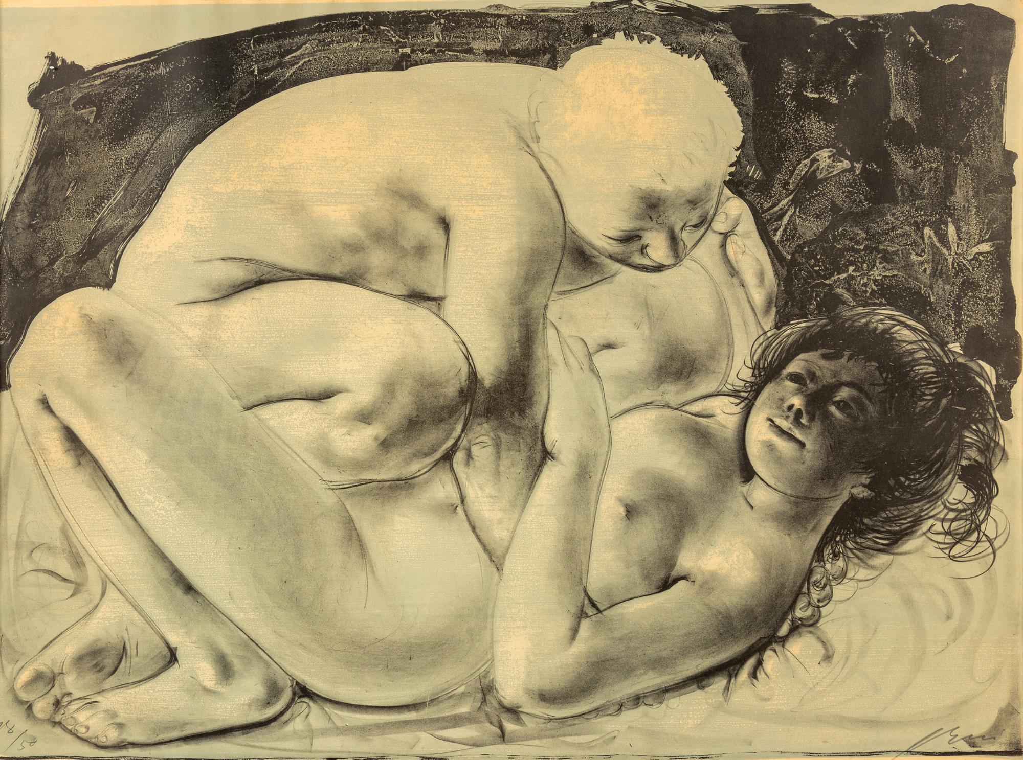 Embracing Couple