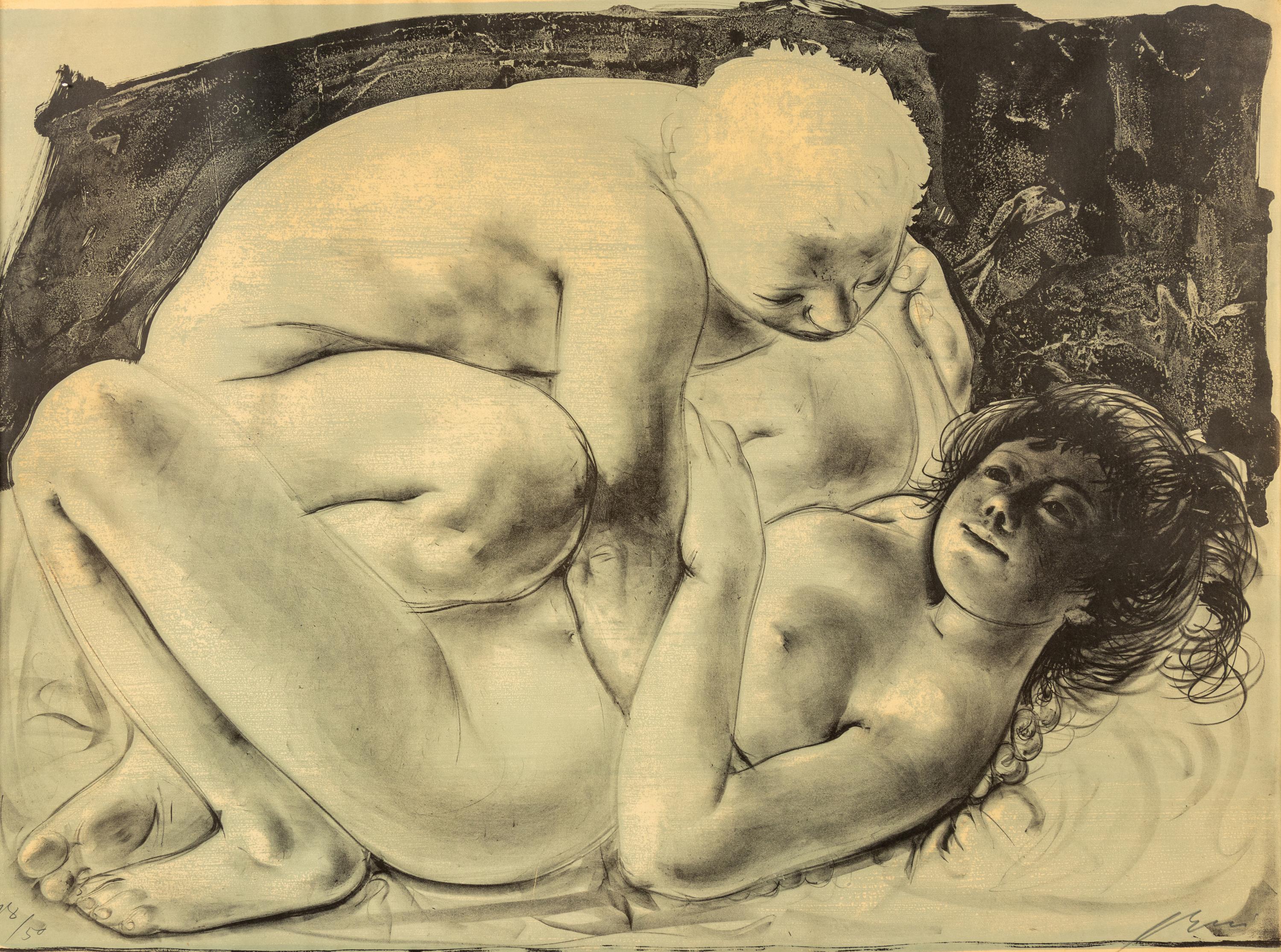 Embracing Couple