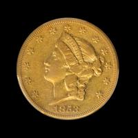 A United States 1853-O Liberty Head $20 Gold Coin