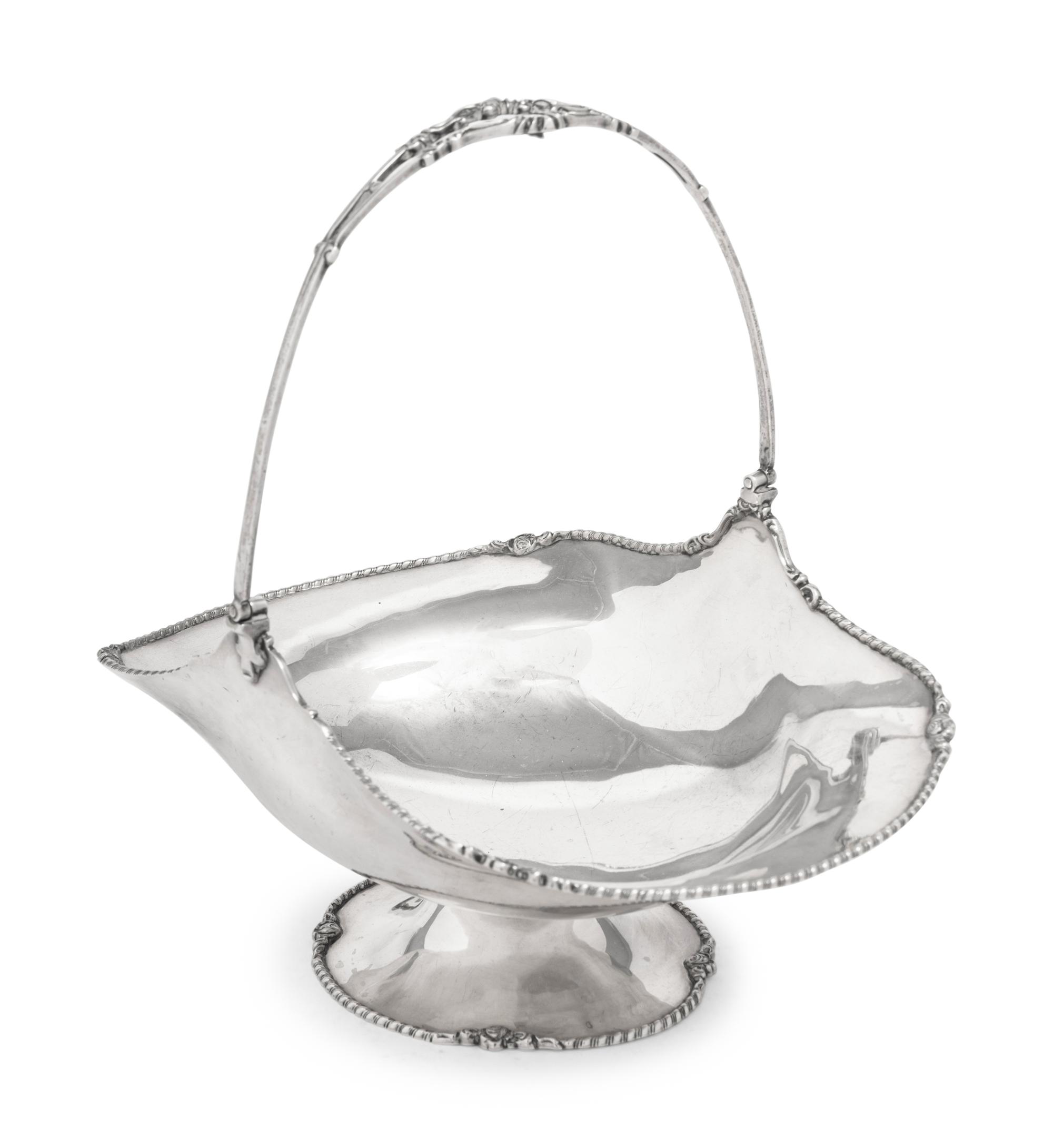 An English Silver Centerpiece Basket