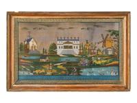 A French Needlepoint Sampler Picture