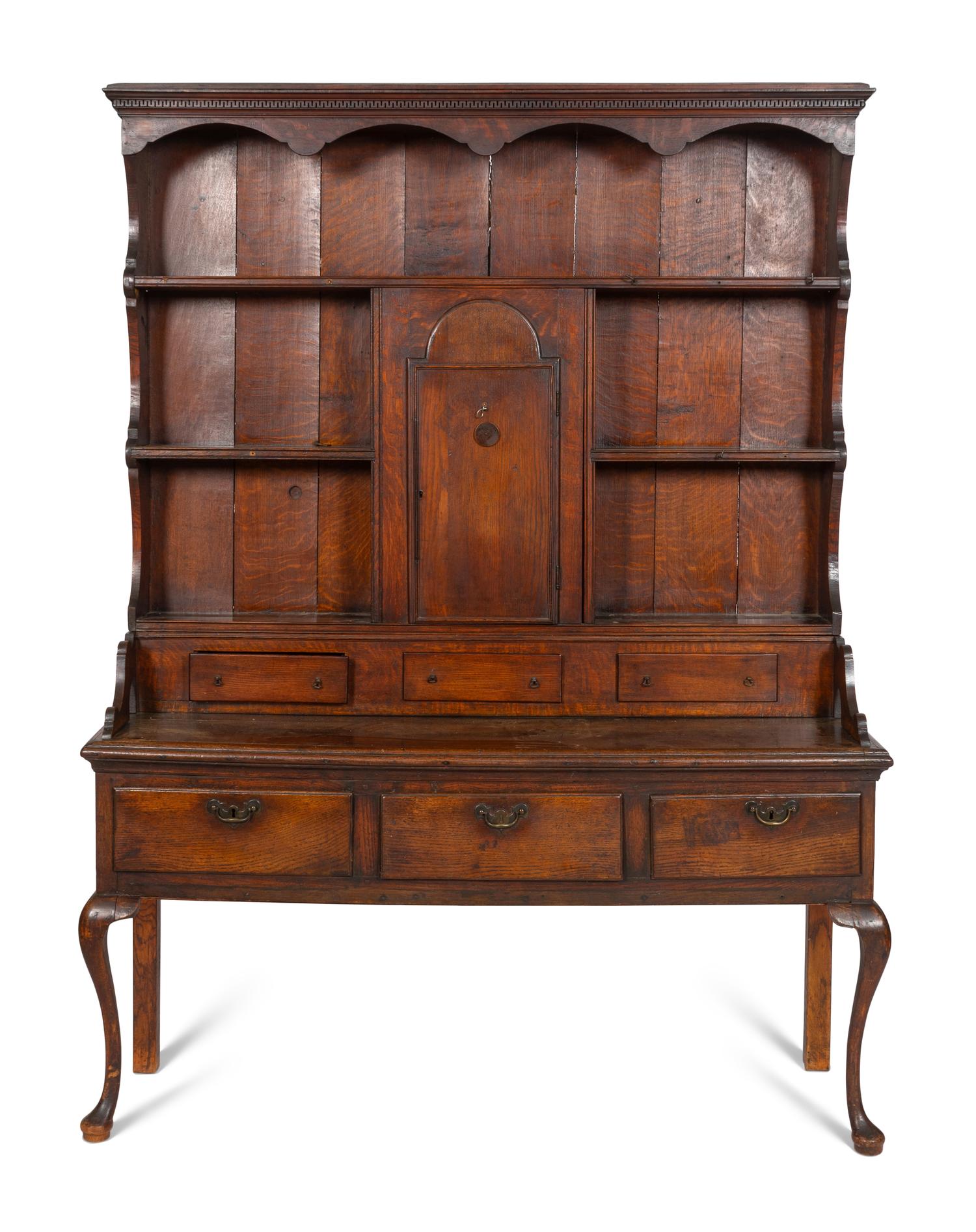 A George III Oak Welsh Cupboard