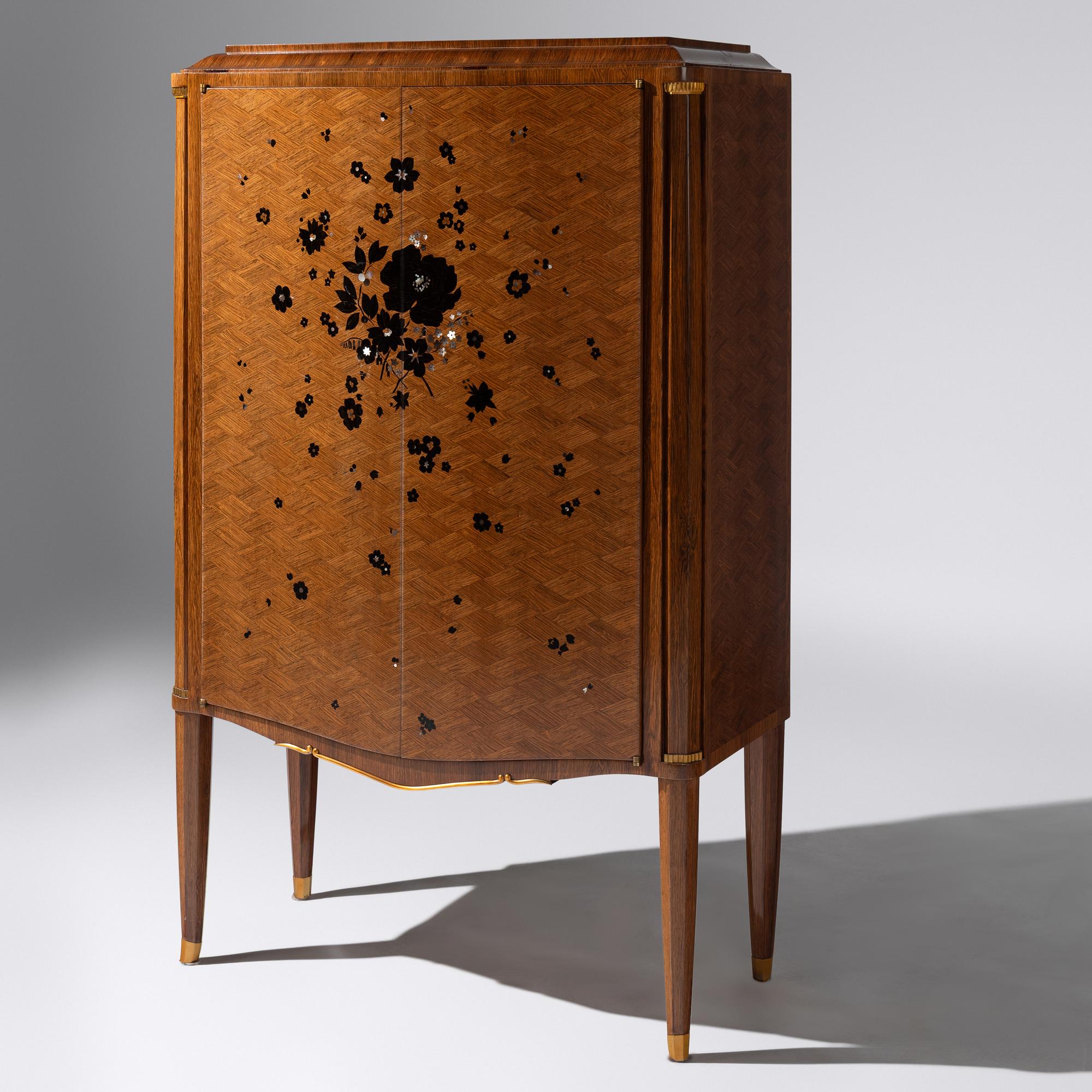Inlaid two-door cabinet, c. 1938