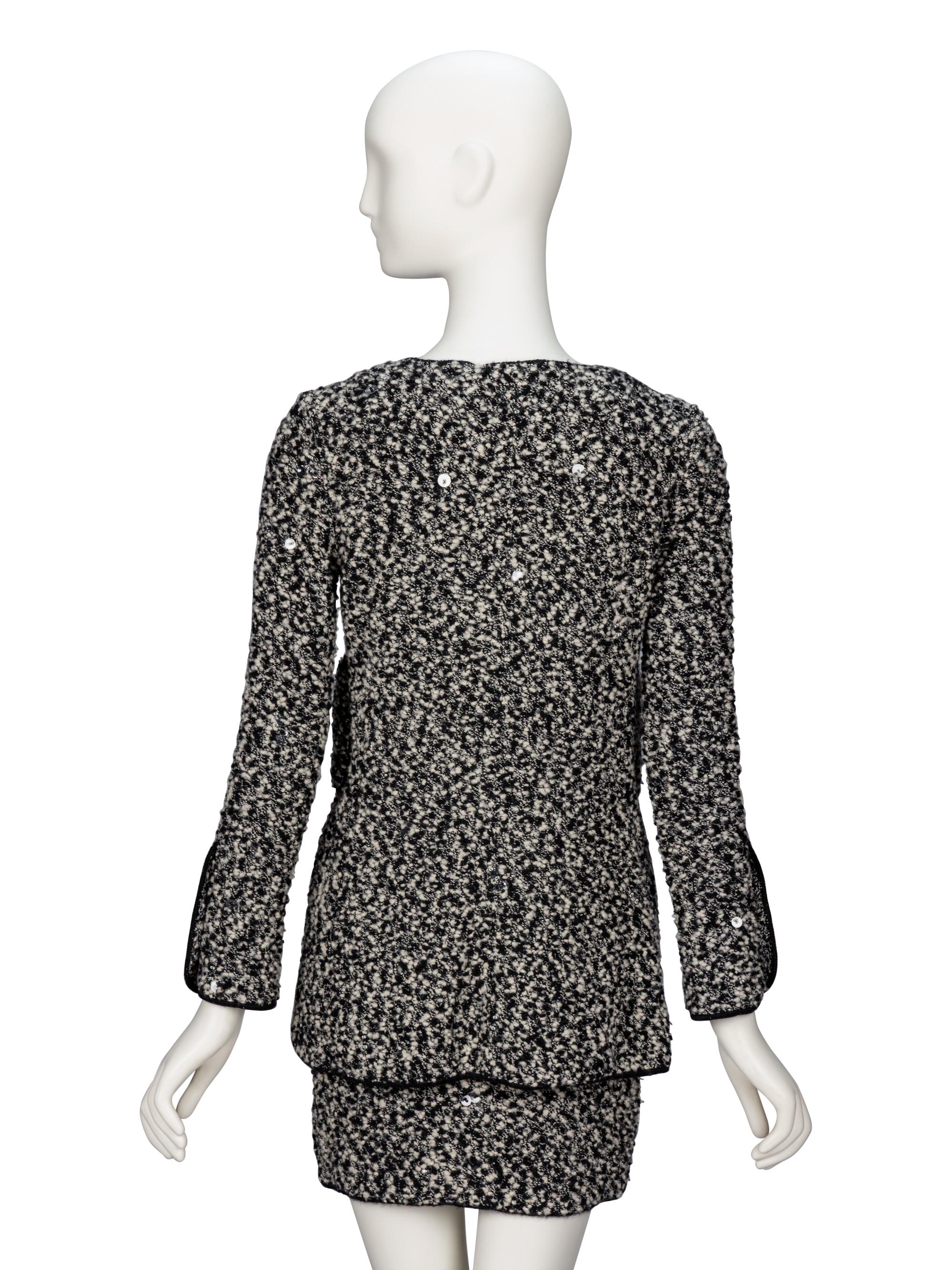 Chanel, Bouclé Knit Dress & Cardigan Ensemble, F/W 1994
