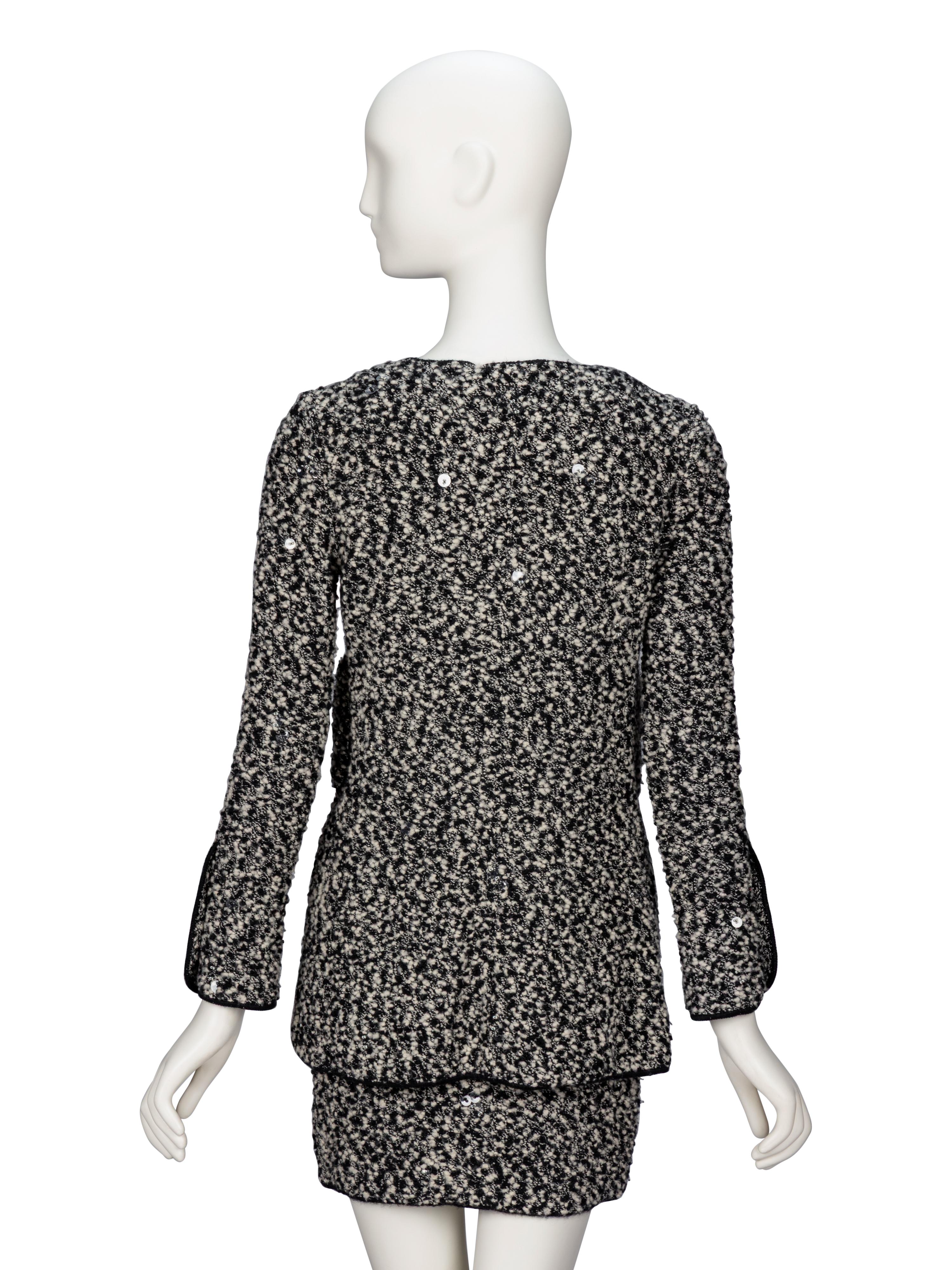 Chanel, Bouclé Knit Dress & Cardigan Ensemble, F/W 1994