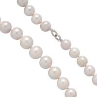 CULTURED SOUTH SEA PEARL AND DIAMOND NECKLACE