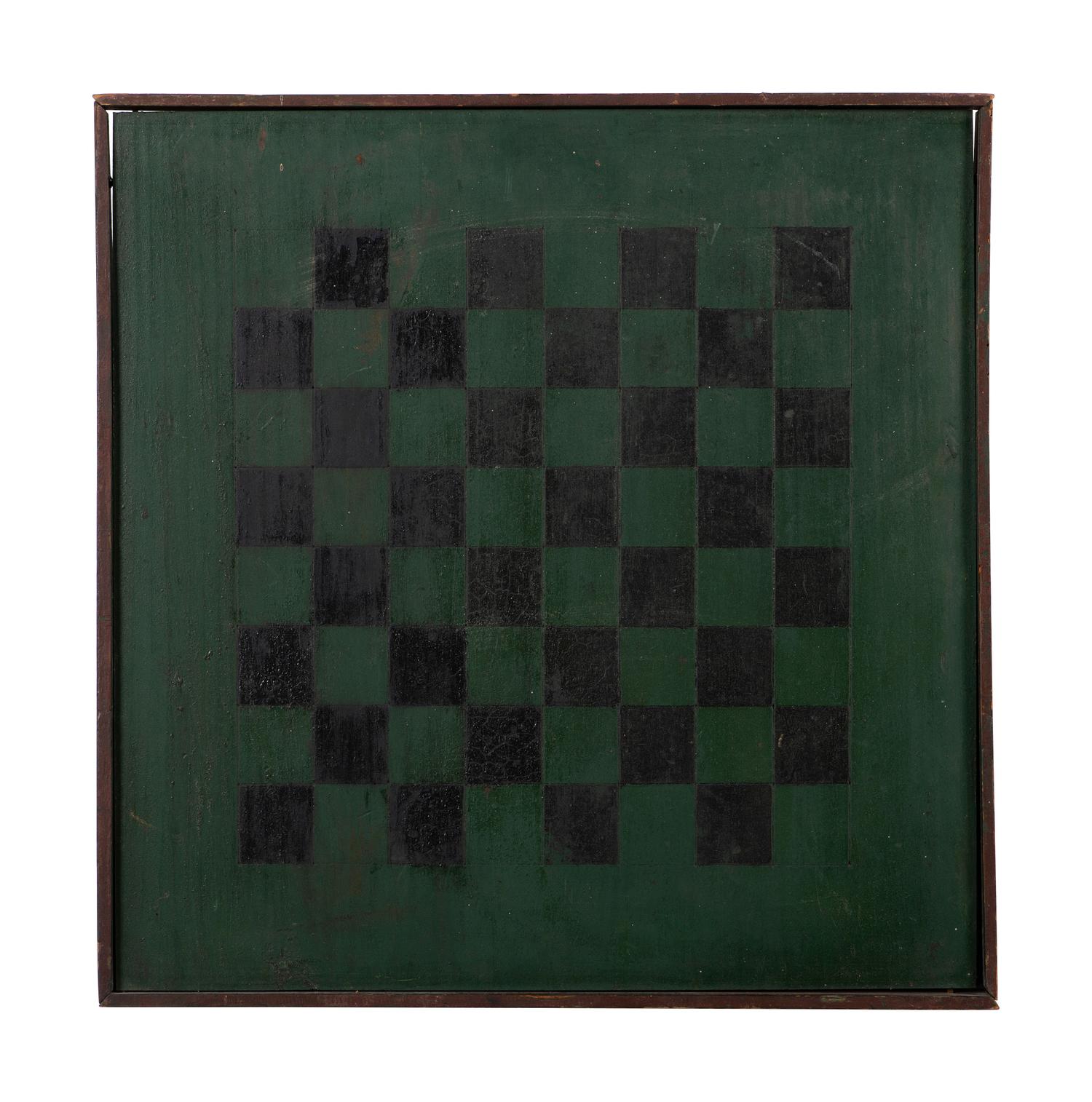Five Paint Decorated Checkerboards