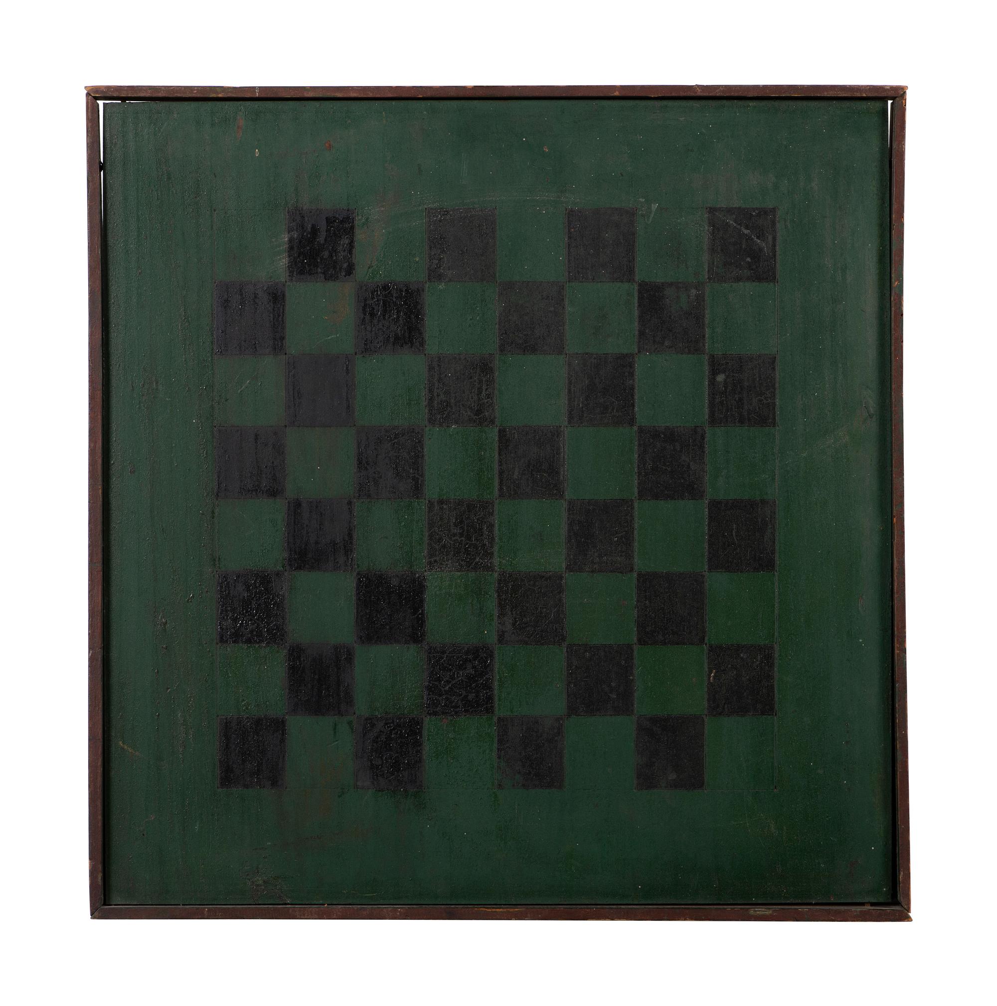 Five Paint Decorated Checkerboards