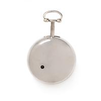 STERLING SILVER CALENDAR OPEN FACE POCKET WATCH