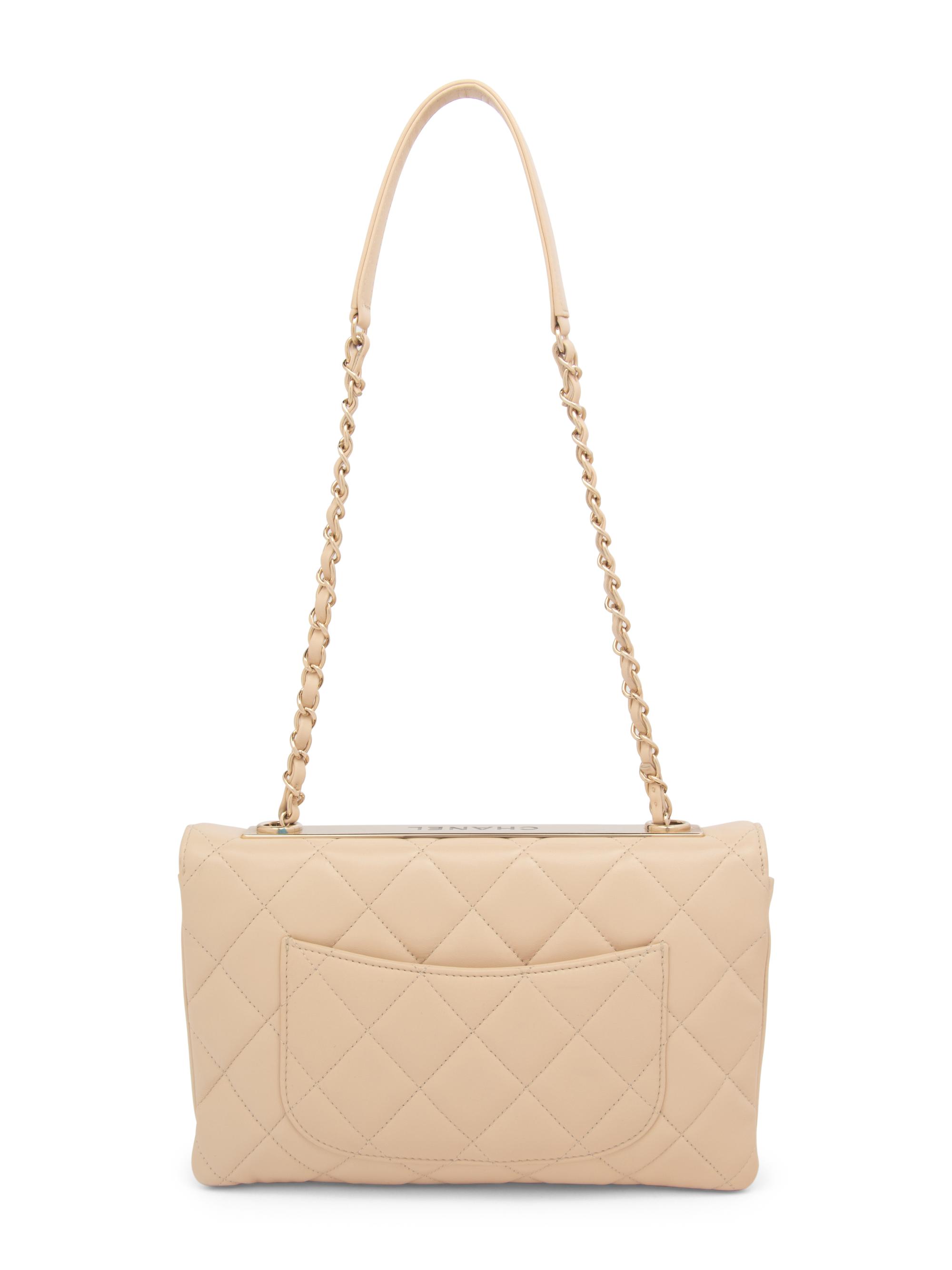 CHANEL TRENDY SHOULDER BAG IN QUILTED LAMBSKIN