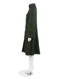 Chado Ralph Rucci Green Cashmere Coat, 1990-2000s