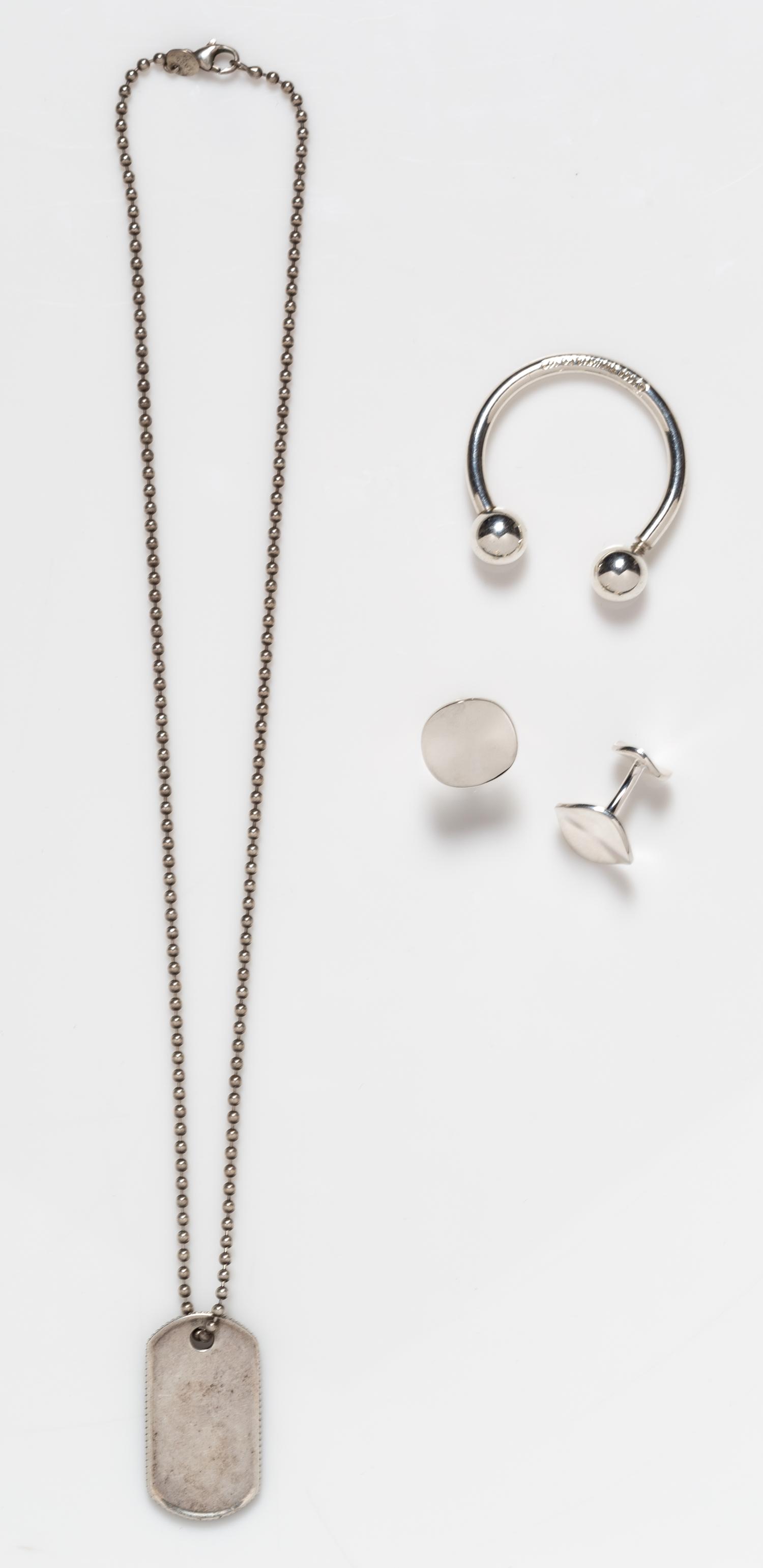A Collection of Sterling Silver Jewelry, 42.30 dwts.