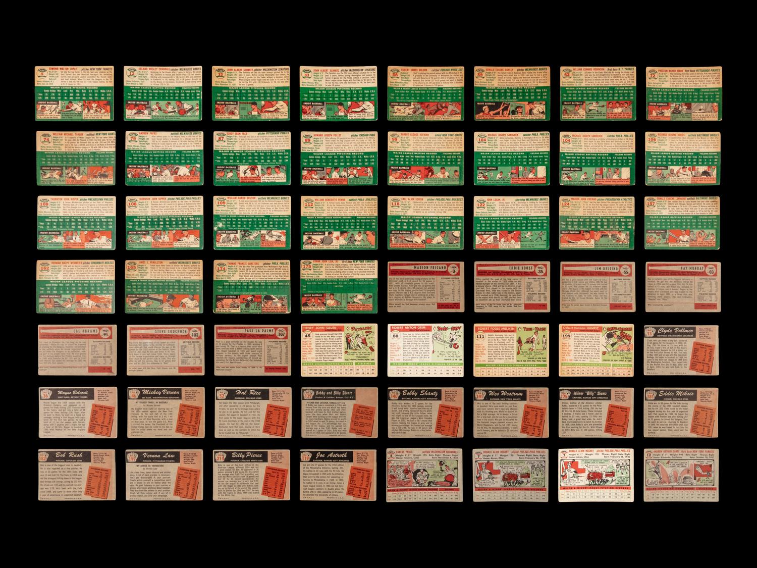 A Collection of 1954-56 Topps and Bowman Baseball Cards (166)